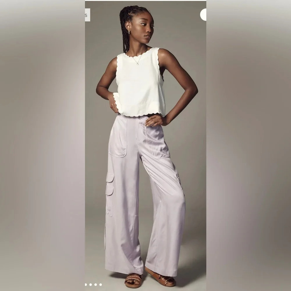 ! Anthropologie Palazzo Utility Pants 2p